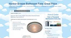 Desktop Screenshot of harborbreezebathroomfansgreatprice.blogspot.com