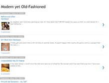 Tablet Screenshot of modernyetoldfashioned.blogspot.com