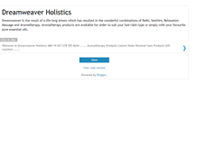 Tablet Screenshot of dreamweaverholistics.blogspot.com