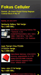 Mobile Screenshot of fokus-celluler.blogspot.com
