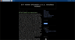 Desktop Screenshot of kharmahorns.blogspot.com