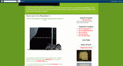 Desktop Screenshot of get-free-playstation-3.blogspot.com