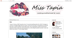 Desktop Screenshot of misstapia.blogspot.com