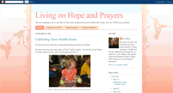 Desktop Screenshot of livingonhopeandprayers.blogspot.com