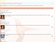 Tablet Screenshot of livingonhopeandprayers.blogspot.com