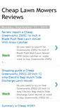 Mobile Screenshot of cheaplawnmowersreviews.blogspot.com