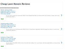 Tablet Screenshot of cheaplawnmowersreviews.blogspot.com