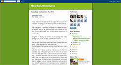 Desktop Screenshot of meerkatadventures.blogspot.com