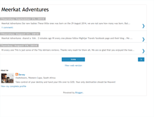 Tablet Screenshot of meerkatadventures.blogspot.com