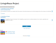 Tablet Screenshot of livinginpeaceproject.blogspot.com