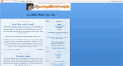 Desktop Screenshot of alittlemoretolife.blogspot.com