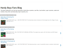 Tablet Screenshot of hardyboysfans.blogspot.com