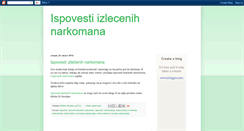 Desktop Screenshot of ispovestizlecenihnarkomana.blogspot.com