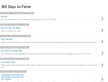 Tablet Screenshot of 365days2fame.blogspot.com