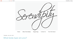 Desktop Screenshot of experienceserendipity.blogspot.com