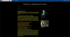 Desktop Screenshot of beowulfcommonplacebook.blogspot.com