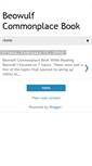 Mobile Screenshot of beowulfcommonplacebook.blogspot.com