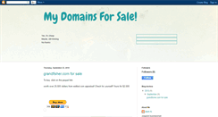Desktop Screenshot of greatdomains4sale.blogspot.com