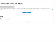 Tablet Screenshot of aliensufosearth.blogspot.com