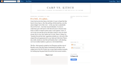Desktop Screenshot of campvskitsch.blogspot.com
