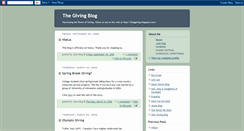 Desktop Screenshot of bloggiving.blogspot.com