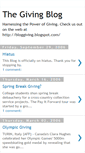 Mobile Screenshot of bloggiving.blogspot.com