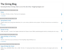 Tablet Screenshot of bloggiving.blogspot.com