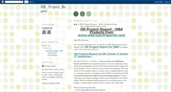 Desktop Screenshot of hr-project-report.blogspot.com