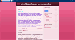 Desktop Screenshot of animaliaketanatura.blogspot.com
