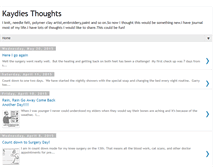 Tablet Screenshot of kaydiesthoughts.blogspot.com