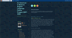 Desktop Screenshot of anamericaninbelarus.blogspot.com