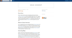 Desktop Screenshot of idlegossip.blogspot.com