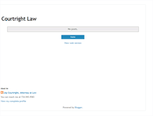 Tablet Screenshot of courtrightlaw.blogspot.com