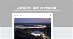 Desktop Screenshot of gadgetsandtechinthephilippines.blogspot.com
