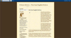 Desktop Screenshot of fetters-setters-not-just-setters.blogspot.com