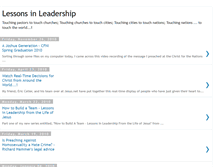 Tablet Screenshot of harvestleadership.blogspot.com