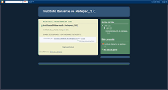 Desktop Screenshot of institutobaluarte.blogspot.com