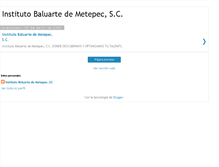 Tablet Screenshot of institutobaluarte.blogspot.com