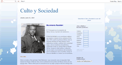 Desktop Screenshot of cultoysociedad.blogspot.com