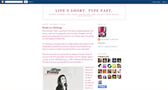 Desktop Screenshot of lifesshorttypefast.blogspot.com