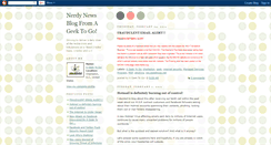 Desktop Screenshot of ageektogo.blogspot.com