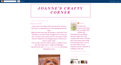 Desktop Screenshot of joannescraftycorner.blogspot.com