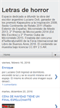 Mobile Screenshot of letrasdehorror.blogspot.com