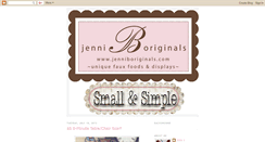 Desktop Screenshot of jenniboriginals.blogspot.com