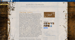 Desktop Screenshot of claudia-alwaysthinkingornot.blogspot.com