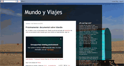 Desktop Screenshot of mundoyviajes.blogspot.com