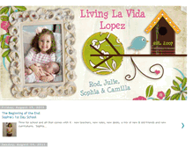 Tablet Screenshot of livinglavidalopez.blogspot.com