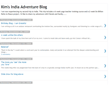 Tablet Screenshot of kims-india-blog.blogspot.com