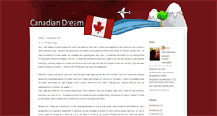 Desktop Screenshot of canaadiandream.blogspot.com