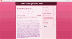 Desktop Screenshot of duskiesplace.blogspot.com